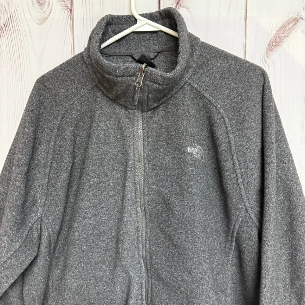 The North Face‎ Men's Full Zip Fleece Jacket XL Gray Fall 2008 EUC